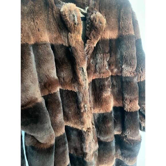 Robert Mann Furs Coat Women Large‎ Brown Mink Full Length Real Fur Vintage - Picture 7 of 12